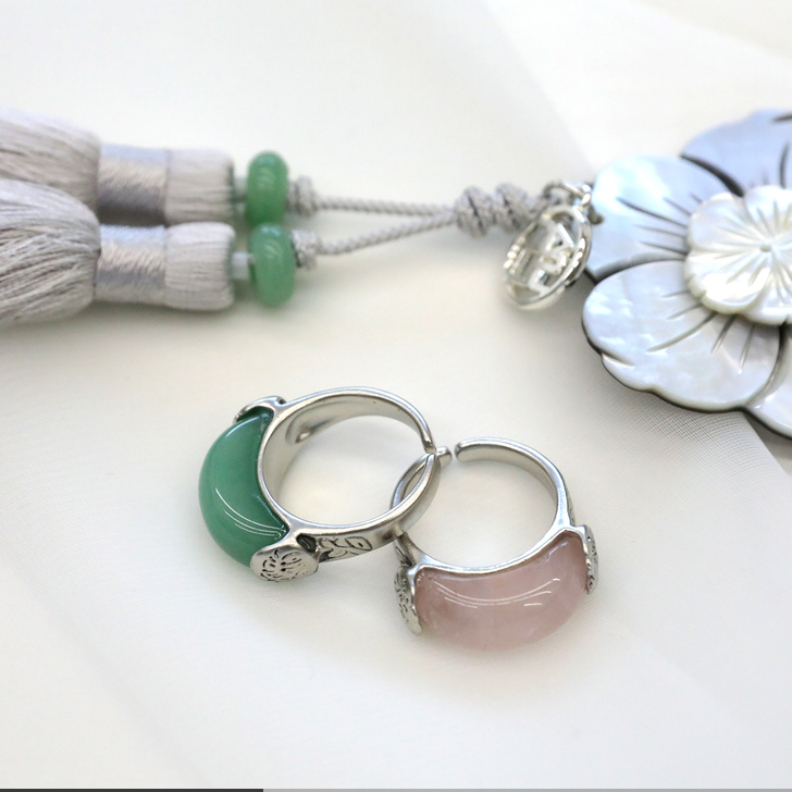 Gemstone Single Band Ring — LEESLE