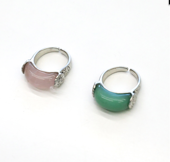 Gemstone Single Band Ring — LEESLE