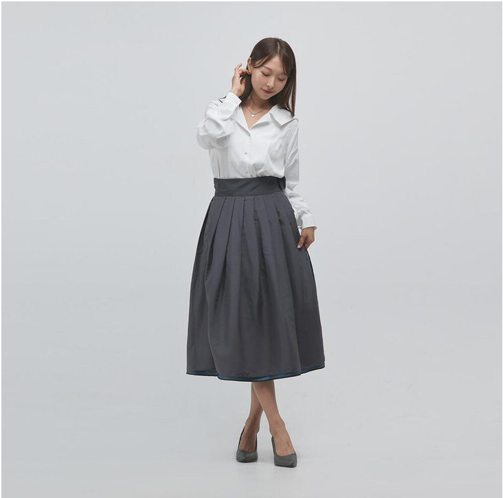 Hangueul Wrap Skirt — LEESLE