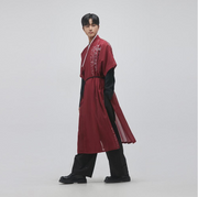 Hangeul Robe Coat Dapho [Red] - LEESLE