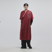 Hangeul Robe Coat Dapho [Red] - LEESLE