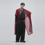 Hangeul Robe Coat Dapho [Red] - LEESLE
