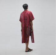 Hangeul Robe Coat Dapho [Red] - LEESLE